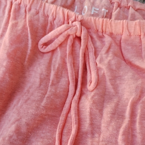 LOFT Pink Puff Sleeve Crop Blouse - Picture 5 of 7